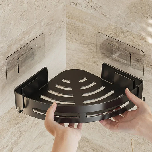 Adhesive Bathroom Shower Caddy Shelf – No Drill Organizer