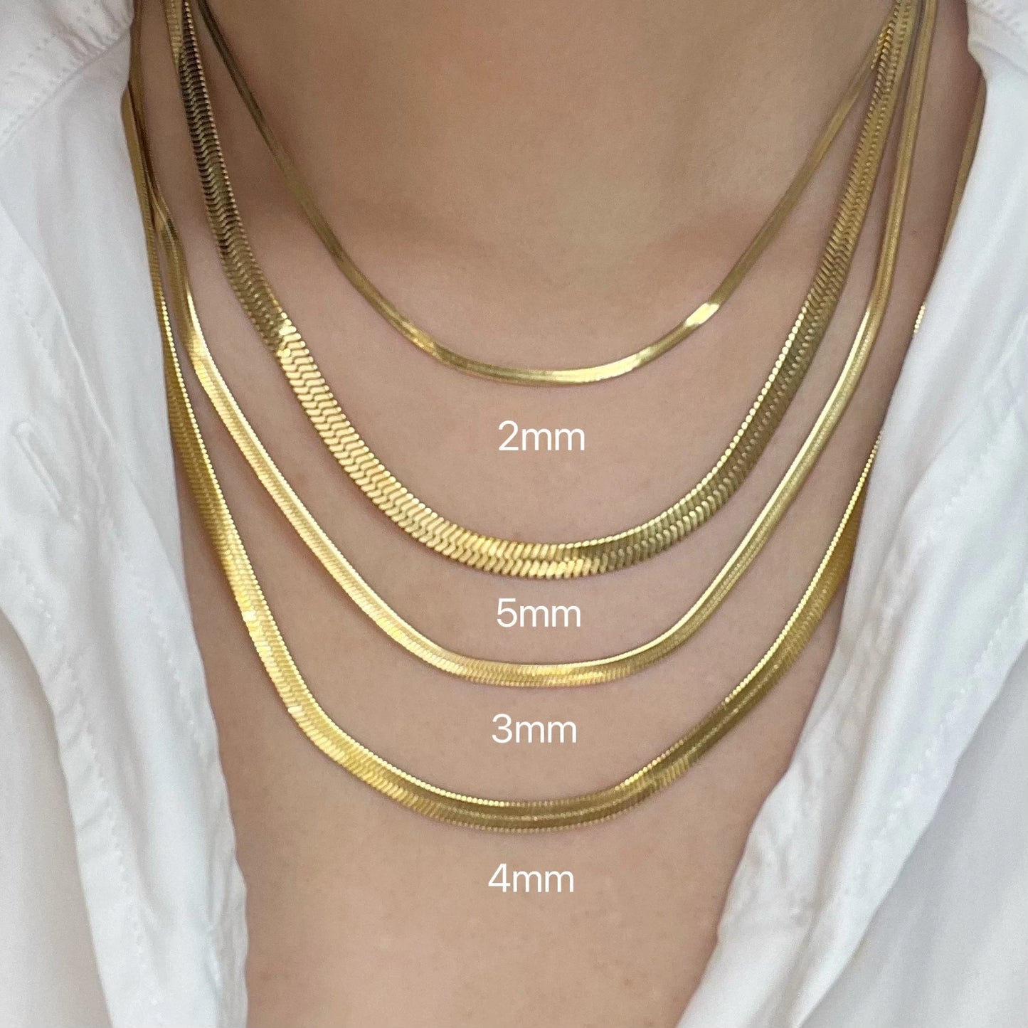 Minimalist Snake Chain Necklace – Stainless Steel Choker