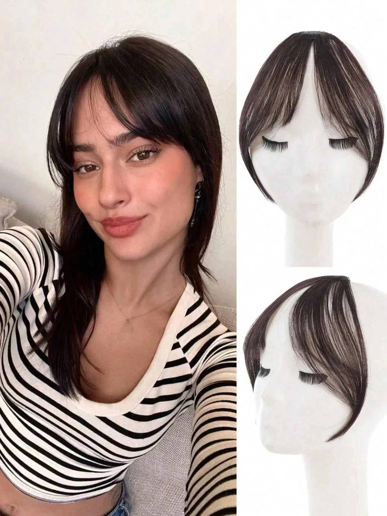 Synthesis Wig Clip-In Bangs Hair Extensions