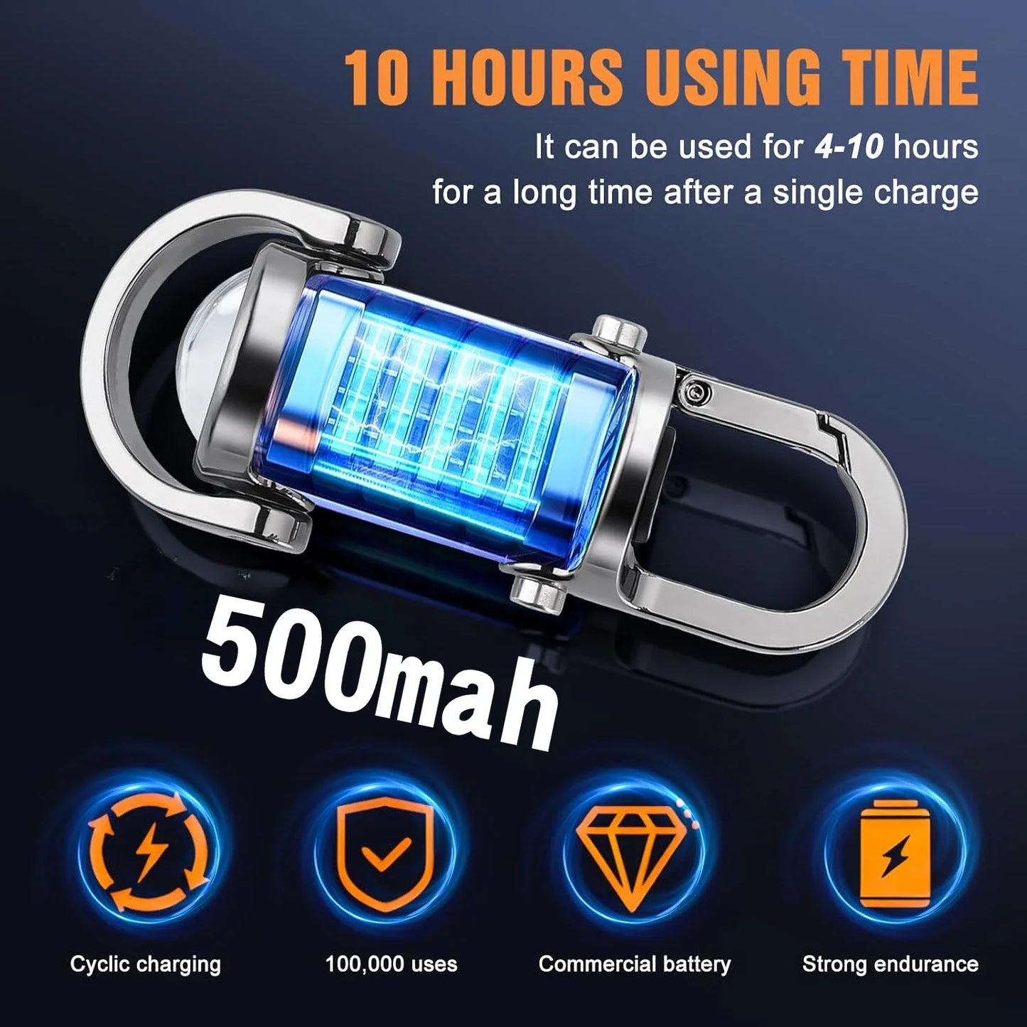 Mini Keychain Rechargeable COB Flashlight