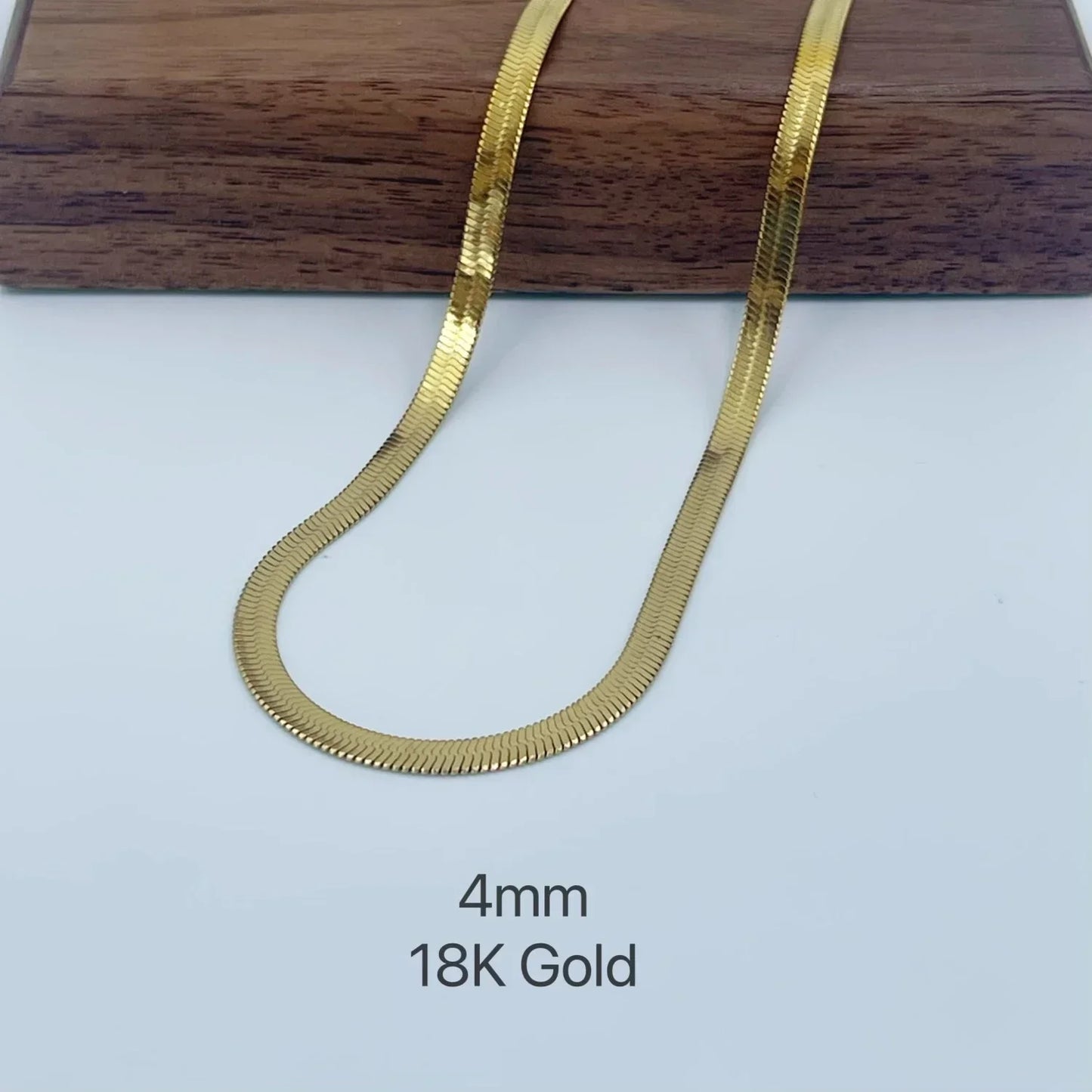 Minimalist Snake Chain Necklace – Stainless Steel Choker