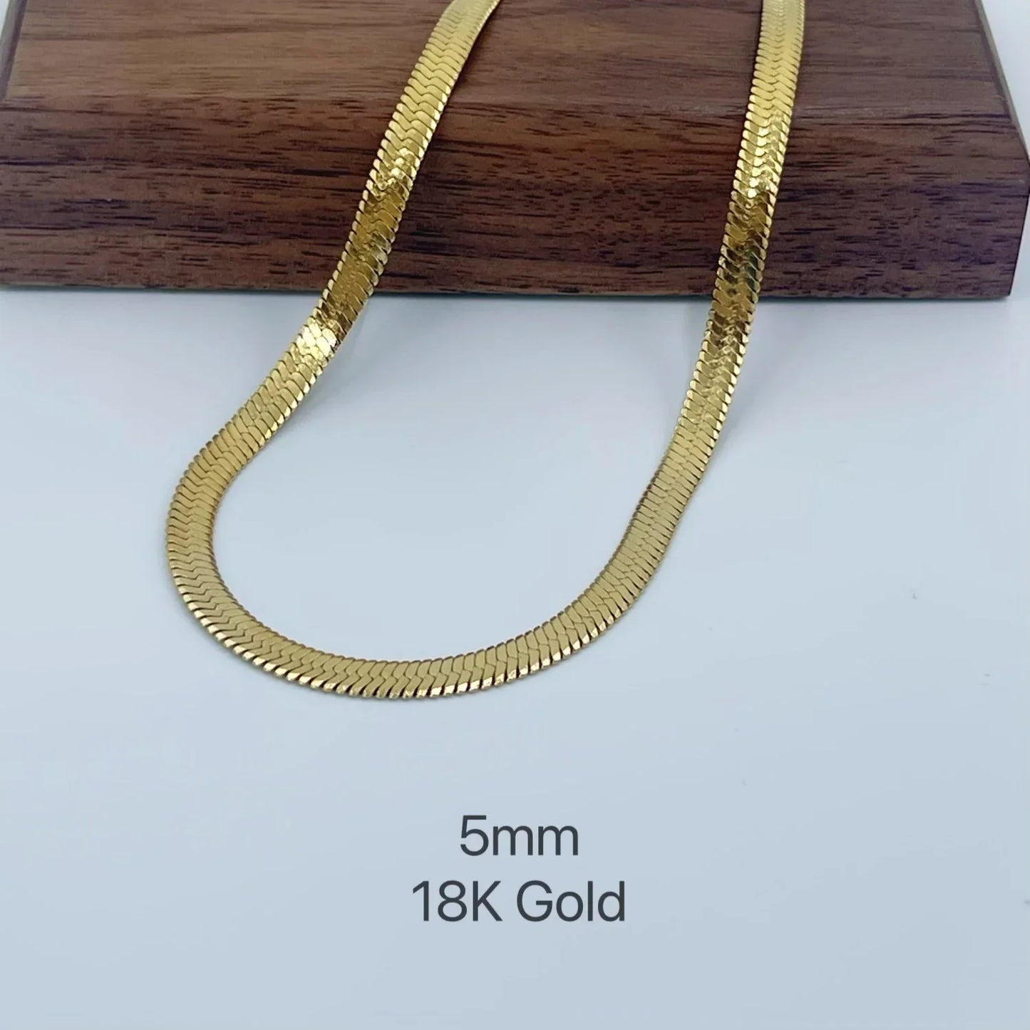 Minimalist Snake Chain Necklace – Stainless Steel Choker