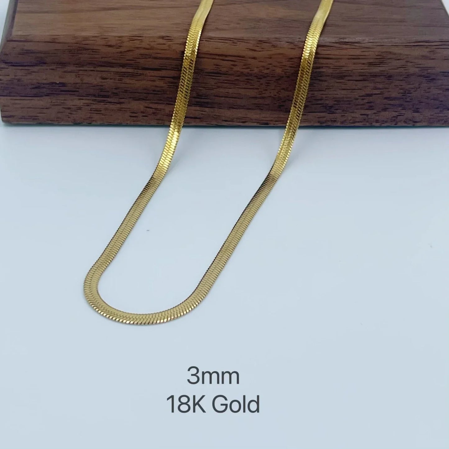 Minimalist Snake Chain Necklace – Stainless Steel Choker