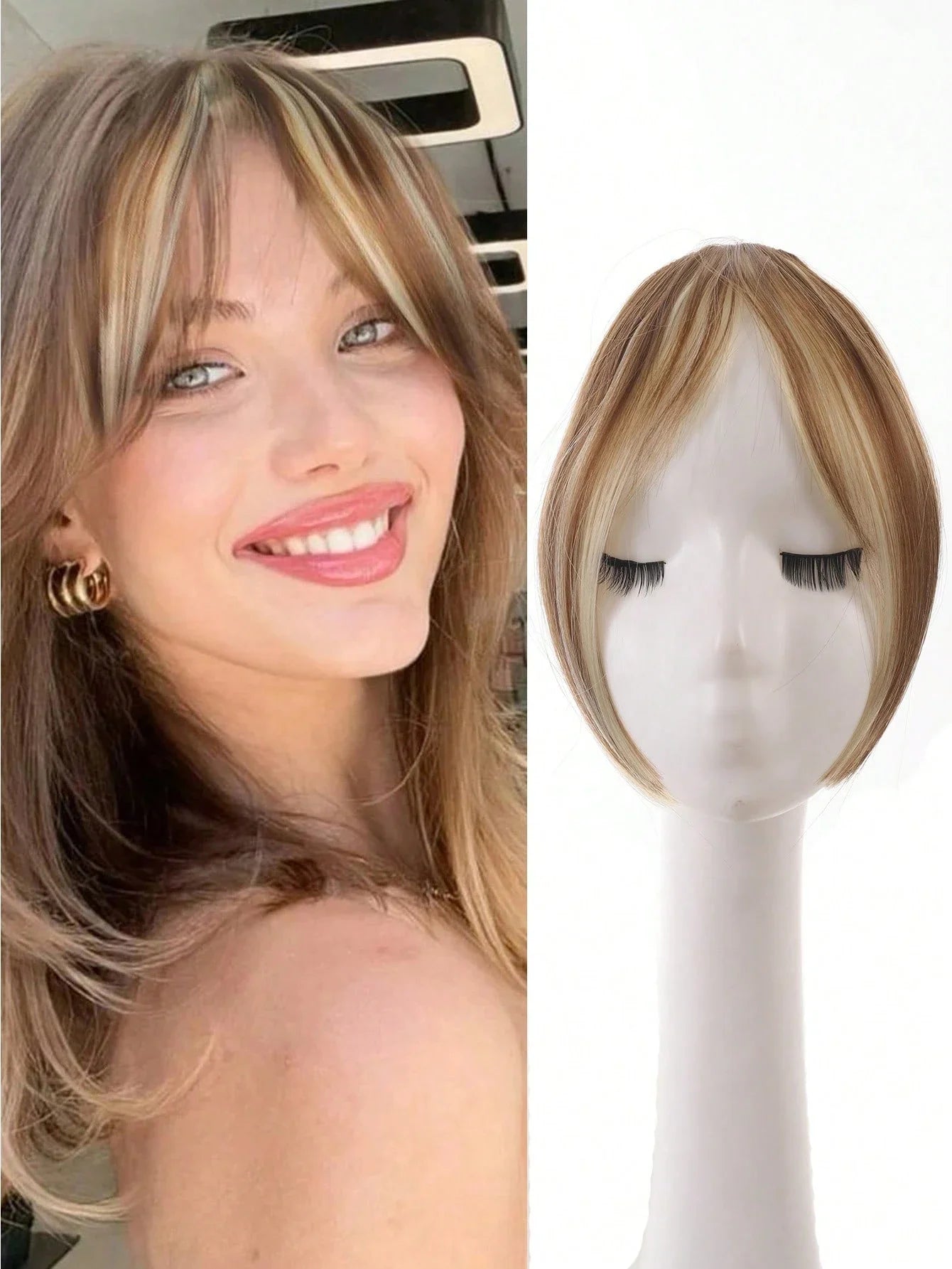 Synthesis Wig Clip-In Bangs Hair Extensions