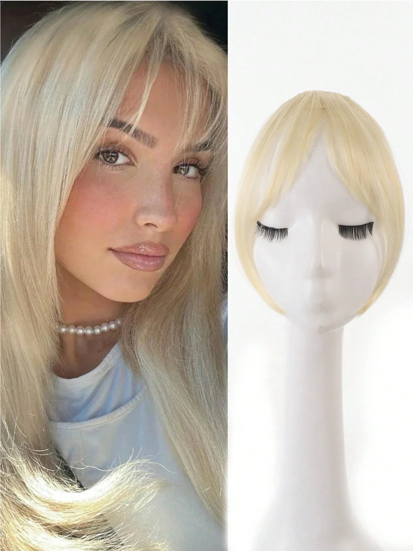 Synthesis Wig Clip-In Bangs Hair Extensions