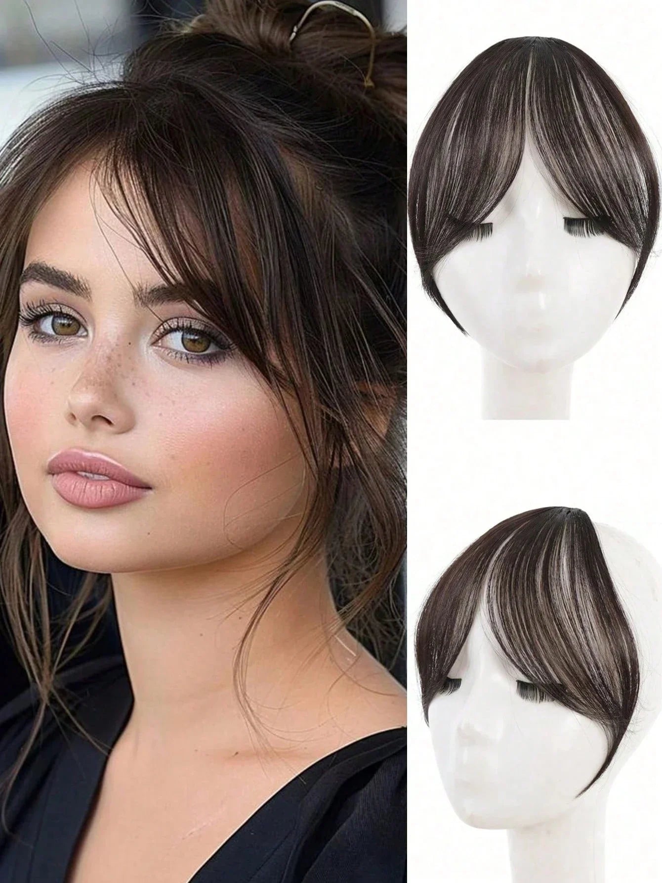 Synthesis Wig Clip-In Bangs Hair Extensions