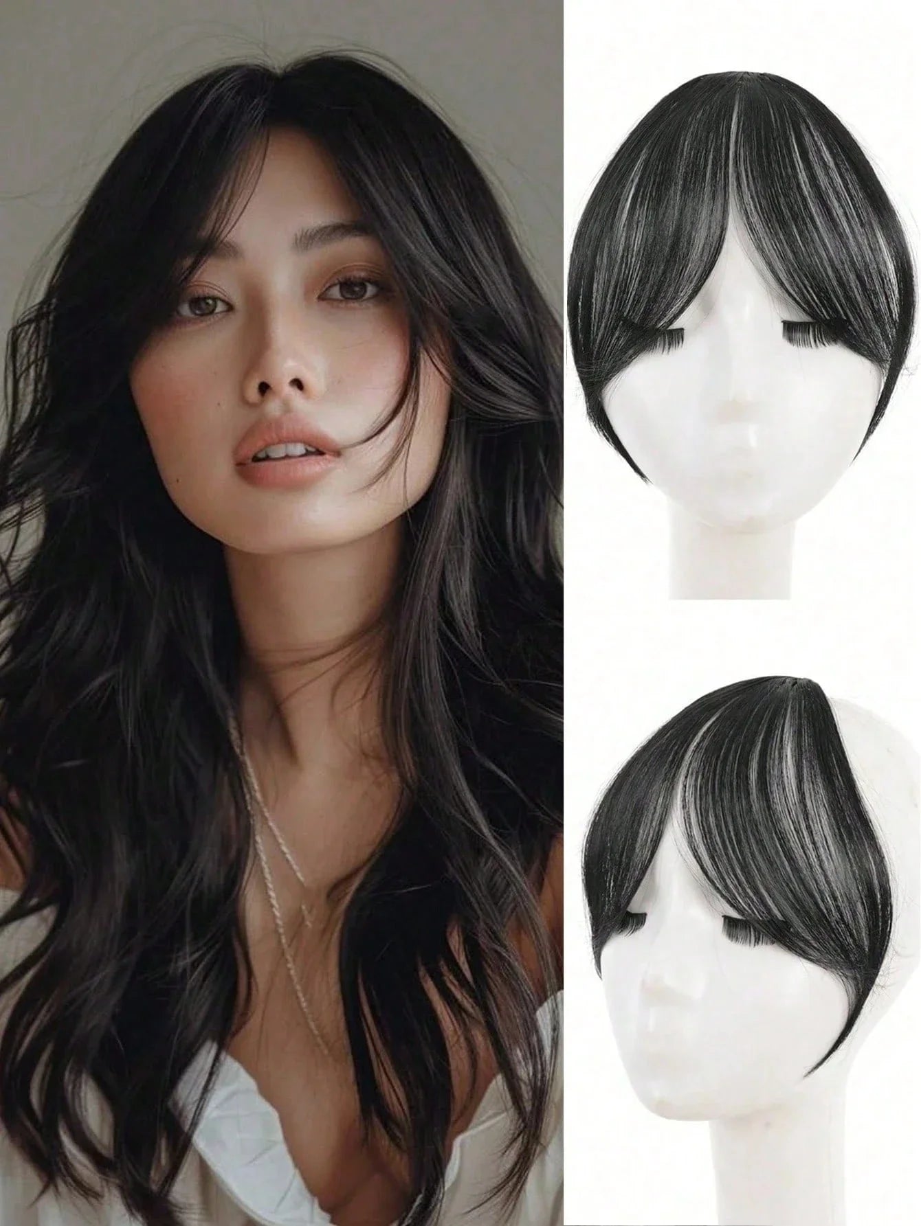 Synthesis Wig Clip-In Bangs Hair Extensions