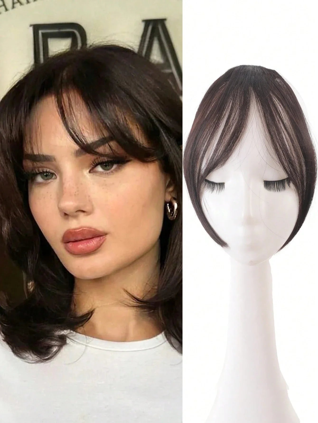 Synthesis Wig Clip-In Bangs Hair Extensions