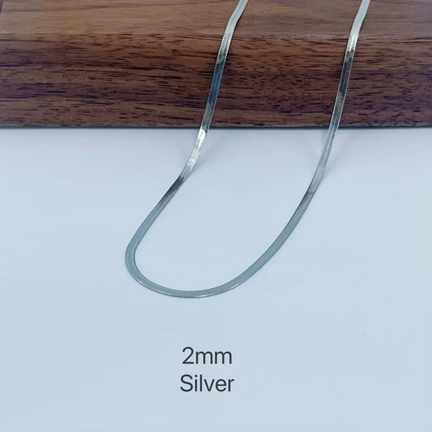 Minimalist Snake Chain Necklace – Stainless Steel Choker