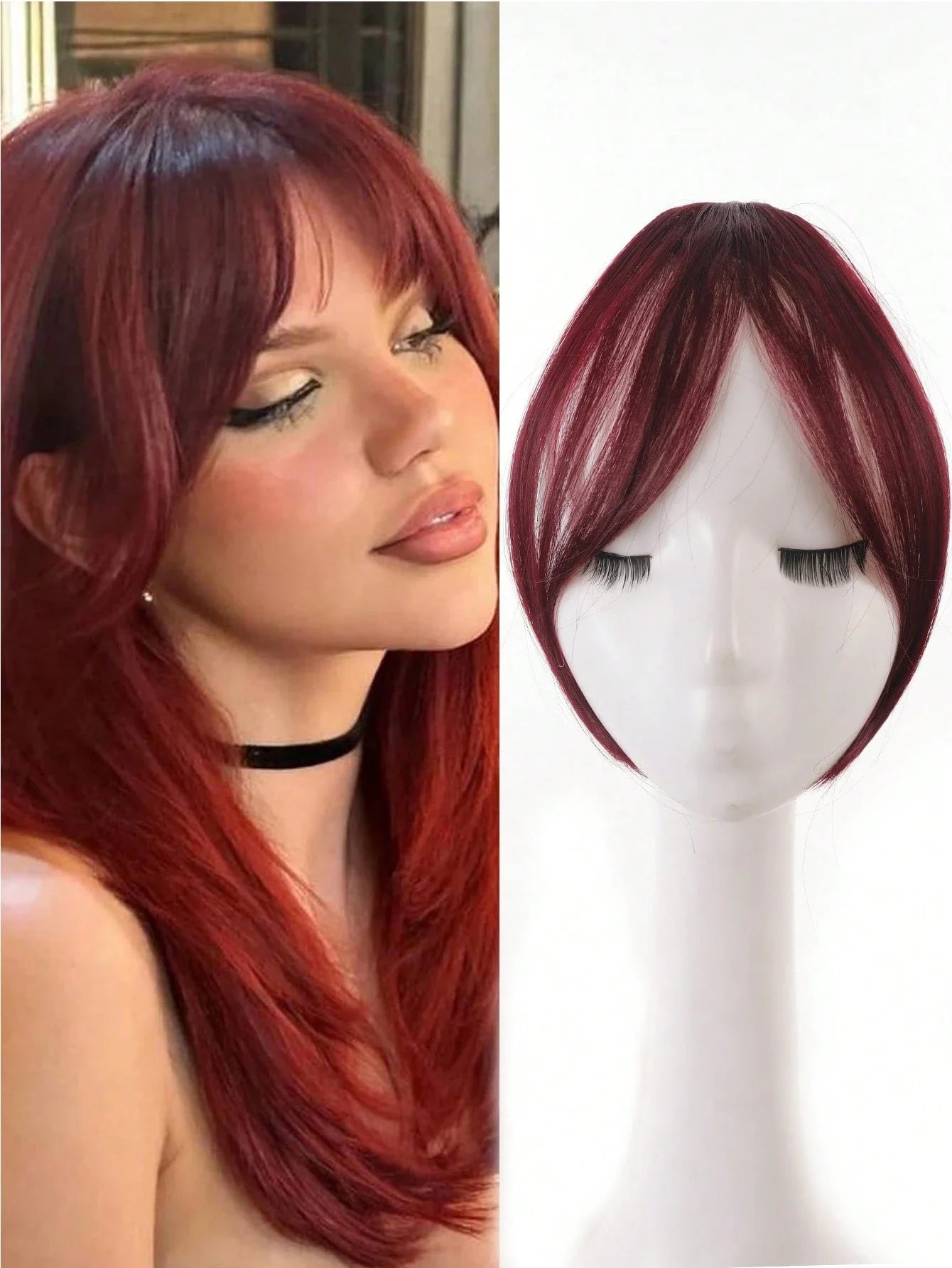 Synthesis Wig Clip-In Bangs Hair Extensions