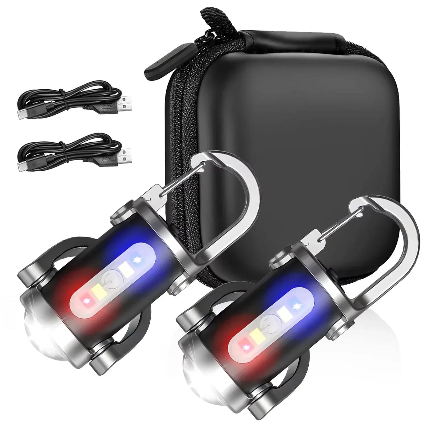 Mini Keychain Rechargeable COB Flashlight