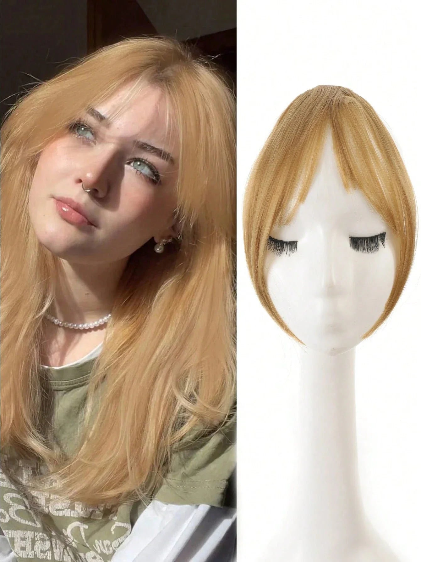 Synthesis Wig Clip-In Bangs Hair Extensions