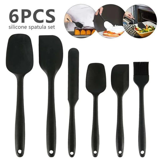 6-Piece Premium Silicone Spatula Set