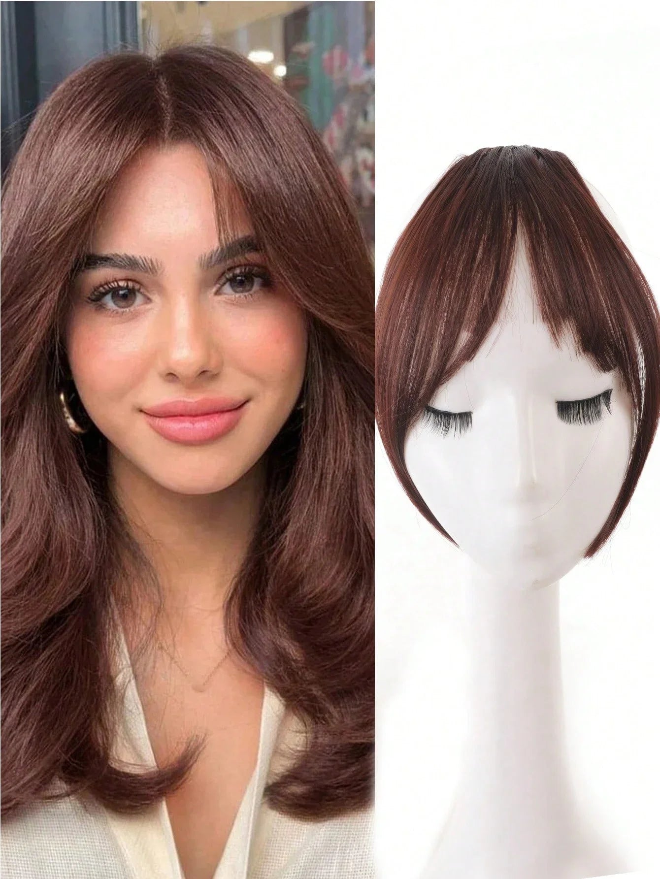 Synthesis Wig Clip-In Bangs Hair Extensions